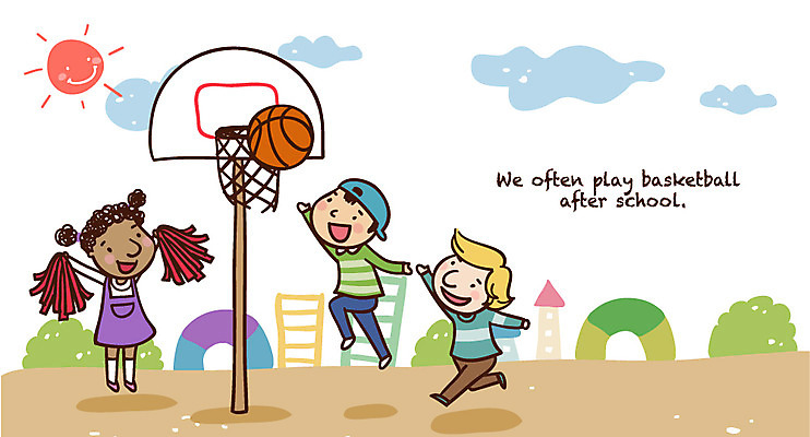 EPS 전신 나무 식물 구름 학생 라이프스타일 영어 여자 어린이교육 교육 남자 어린이라이프 초등학생 어린이 스포츠 일러스트 공 응원 놀이 하늘 주택 농구 농구공 서기 미소 웃음 사람 소녀 소년 건물 세명 친구 달리기 태양 골대 스포츠캐릭터 다문화 다인종 어린이만 국내일러스트 일러캐릭터 자연요소 문자 캐릭터 건축물 관계 모션 표정 인종 생활 구기 사회이슈 파일형식 벡터