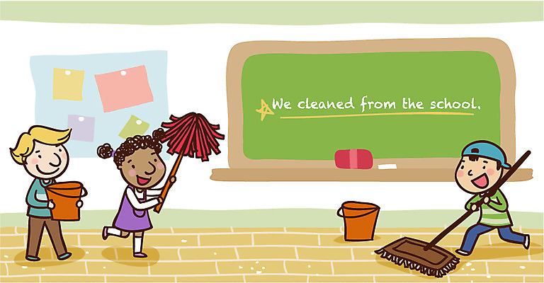 EPS 전신 학생 라이프스타일 영어 여자 어린이교육 교육 남자 어린이라이프 초등학생 어린이 일러스트 교실 바닥 서기 미소 웃음 사람 소녀 소년 세명 친구 칠판 마루 먼지떨이 청소 양동이 다문화 다인종 대걸레 대청소 어린이만 국내일러스트 문자 학교 관계 모션 표정 인종 생활 청소도구 사회이슈 파일형식 벡터