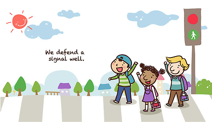 EPS 전신 나무 구름 학생 라이프스타일 영어 여자 어린이교육 교육 남자 어린이라이프 도로 초등학생 어린이 교통 일러스트 하늘 서기 미소 웃음 사람 소녀 소년 세명 친구 태양 손들기 걷기 횡단보도 신호등 다문화 등교 하교 교통안전 다인종 질서 스쿨존 어린이만 국내일러스트 자연요소 식물 문자 길 관계 교통시설 모션 표정 안전 인종 생활 예절 보행로 사회이슈 등하교 파일형식 벡터