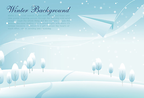 EPS 나무 식물 계절 길 백그라운드 겨울 일러스트 자연 하늘 풍경 사람없음 설원 눈 종이비행기 겨울배경 국내일러스트 자연요소 날씨 눈_날씨 생태계 종이접기 파일형식 벡터