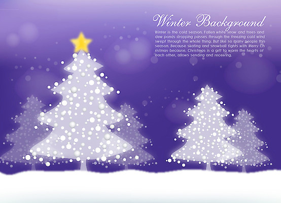 EPS 나무 식물 계절 별 백그라운드 겨울 일러스트 자연 하늘 풍경 사람없음 장식 크리스마스트리 설원 눈 겨울배경 국내일러스트 자연요소 크리스마스 날씨 눈_날씨 생태계 파일형식 벡터