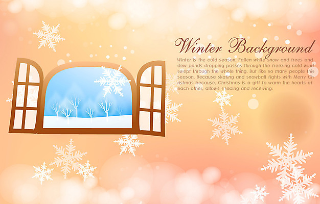 EPS 문양 계절 백그라운드 겨울 무늬 일러스트 창문 자연 눈꽃 풍경 사람없음 설원 눈 겨울배경 국내일러스트 자연요소 날씨 눈_날씨 생태계 파일형식 벡터