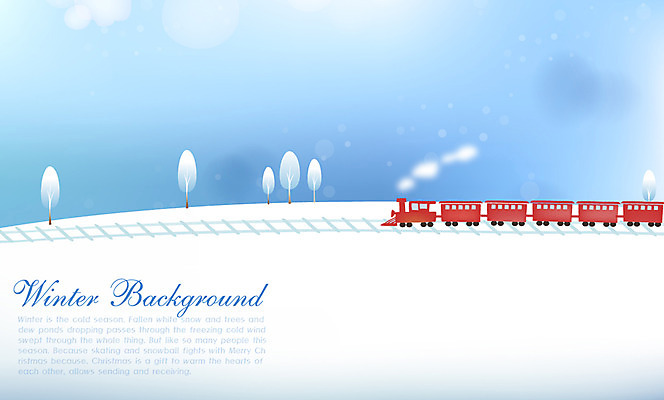 EPS 나무 식물 계절 백그라운드 겨울 일러스트 자연 하늘 풍경 사람없음 설원 기차 눈 겨울배경 국내일러스트 자연요소 육상교통 날씨 대중교통 눈_날씨 생태계 파일형식 벡터