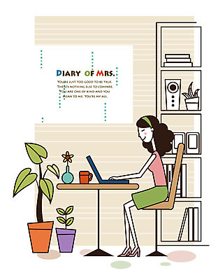 EPS 라이프스타일 여자 화분 액자 인터넷 의자 일러스트 한명 사람 성인 라이프 책 컵 30대 노트북 컴퓨터 꽃병 웹서핑 책상 주부 오디오 미시라이프 주부라이프 여자만 여자한명만 성인여자만 성인한명만 성인여자한명만 장년만 장년여자만 장년여자한명만 성인만 국내일러스트 1 식기 꽃 가구 생활 장년 전자제품 파일형식 벡터