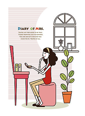 EPS 라이프스타일 여자 화분 액자 의자 일러스트 창문 한명 미소 웃음 사람 앉기 성인 라이프 30대 화장 뷰티 꽃병 화장품 립스틱 주부 바르기 화장대 미시라이프 주부라이프 여자만 여자한명만 성인여자만 성인한명만 성인여자한명만 장년만 장년여자만 장년여자한명만 성인만 국내일러스트 1 꽃 가구 모션 표정 생활 장년 파일형식 벡터