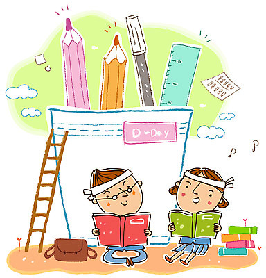 EPS 전신 학생 여학생 여자 남자 남학생 가방 일러스트 사다리 청소년 고등학생 교재 자 미소 웃음 사람 앉기 두명 10대 책 연필 수능 시험 사인펜 입시 연필꽂이 수험생 수능대비 십대만 국내일러스트 잡화 교육 모션 문구용품 학용품 표정 학습 필기구 펜 도구 파일형식 벡터