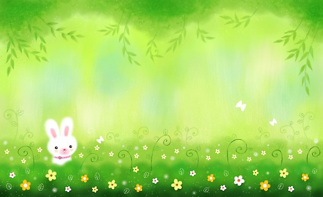 PSD 동물 한마리 사계절 계절 나비 곤충 백그라운드 꽃밭 일러스트 포유류 자연 풍경 사람없음 봄 토끼 풀잎 숲속 숲 계절백그라운드 봄배경 국내일러스트 1 꽃 잎 반려동물 풀_식물 생태계 파일형식