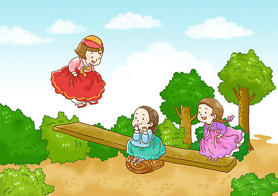 전신 PSD 나무 구름 한국문화 한국전통 전통 여자 전통문화 문화 일러스트 하늘 한국 서기 미소 웃음 사람 앉기 세명 달리기 전통놀이 전통의상 한복 널뛰기 여자만 국내일러스트 자연요소 식물 동양문화 아시아 모션 놀이 표정 파일형식