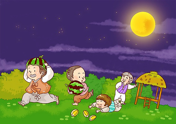 전신 PSD 한국문화 한국전통 전통 노년 남자 전통문화 문화 어린이 과일 일러스트 하늘 여름음식 수박 한국 서기 사람 소년 여러명 성인 여름 달리기 보름달 달 서리 참외 원두막 수박밭 수박서리 참외밭 남자만 제철음식 제철과일 국내일러스트 자연요소 동양문화 계절 아시아 음식 다수 밭 모션 제철 파일형식 여름_계절