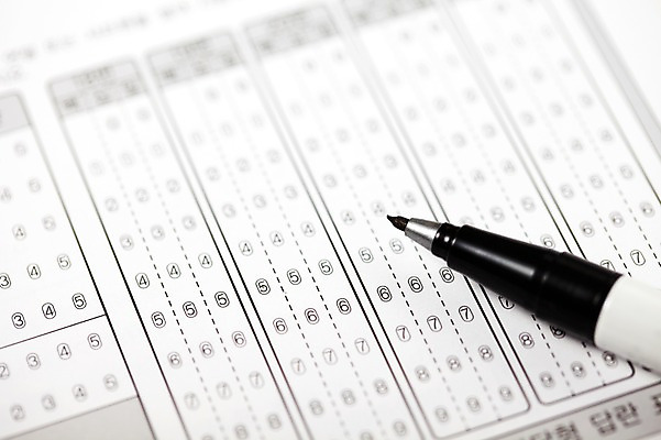 포토 교육 실내 내부 학습 필기구 펜 시험 오브젝트 파일형식 수능 JPG 입시 스튜디오촬영 답안지 사람없음 문구용품 사인펜 정답 국내포토