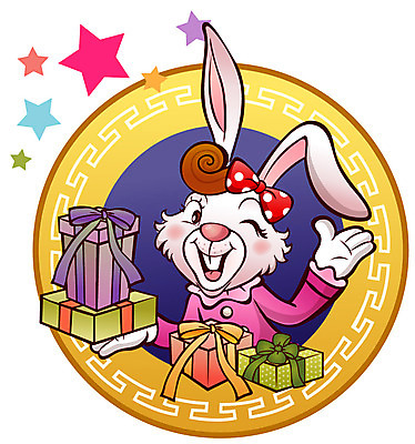 EPS 동물 척추동물 캐릭터 한마리 육지동물 동물캐릭터 일러스트 포유류 전통캐릭터 새해 선물 윙크 미소 웃음 이벤트 선물상자 십이지신 운세 토끼띠 토끼 토끼캐릭터 이벤트캐릭터 신묘년 새해선물 일러캐릭터 1 전통 표정 반려동물 상자 2011년 파일형식 벡터 명절선물