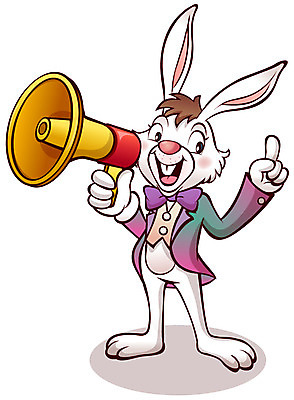 EPS 동물 척추동물 캐릭터 한마리 육지동물 동물캐릭터 일러스트 홍보캐릭터 포유류 손가락 새해 안내 애니멀프린트 미소 웃음 손짓 이벤트 스피커 확성기 십이지신 운세 토끼띠 토끼 알림 토끼캐릭터 신묘년 일러캐릭터 1 손 음향기기 모션 표정 반려동물 2011년 파일형식 벡터