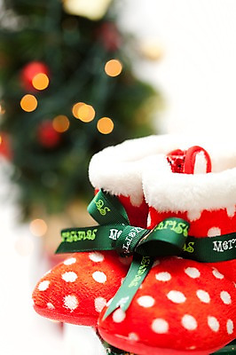 포토 JPG 스튜디오촬영 기념일 리본 신발 크리스마스 크리스마스용품 실내 사람없음 장식 오브젝트 국내포토 이벤트 내부 용품 파일형식