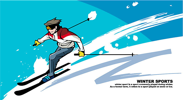 EPS 전신 계절 남자 스포츠 겨울 일러스트 자연 레저 스키 겨울스포츠 한명 서기 사람 성인 레포츠 설원 눈 역동적 눈보라 남자만 남자한명만 성인남자만 성인만 국내일러스트 자연요소 1 컨셉 모션 날씨 눈_날씨 생태계 파일형식 벡터