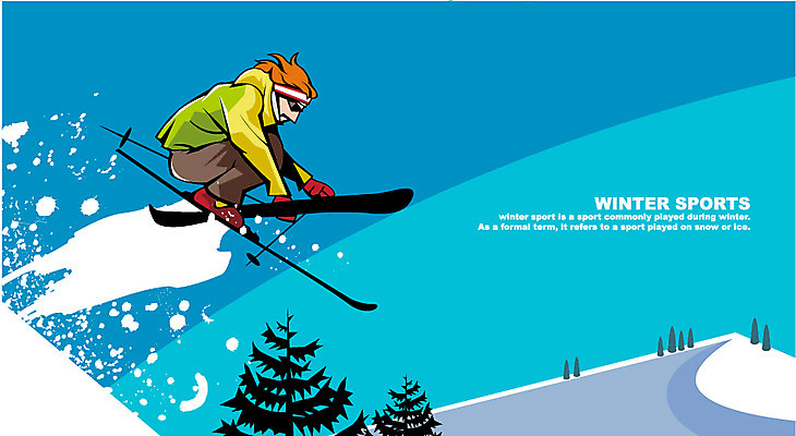 EPS 전신 나무 계절 남자 스포츠 겨울 일러스트 자연 레저 스키 겨울스포츠 한명 서기 사람 성인 레포츠 설원 점프 눈 소나무 역동적 남자만 남자한명만 성인남자만 성인만 국내일러스트 자연요소 식물 1 컨셉 모션 날씨 눈_날씨 생태계 파일형식 벡터