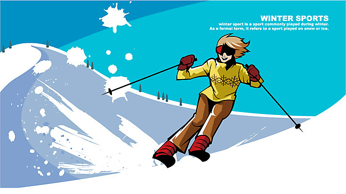 EPS 전신 계절 남자 스포츠 겨울 일러스트 자연 레저 스키 겨울스포츠 한명 서기 사람 성인 레포츠 설원 눈 역동적 남자만 남자한명만 성인남자만 성인만 국내일러스트 자연요소 1 컨셉 모션 날씨 눈_날씨 생태계 파일형식 벡터