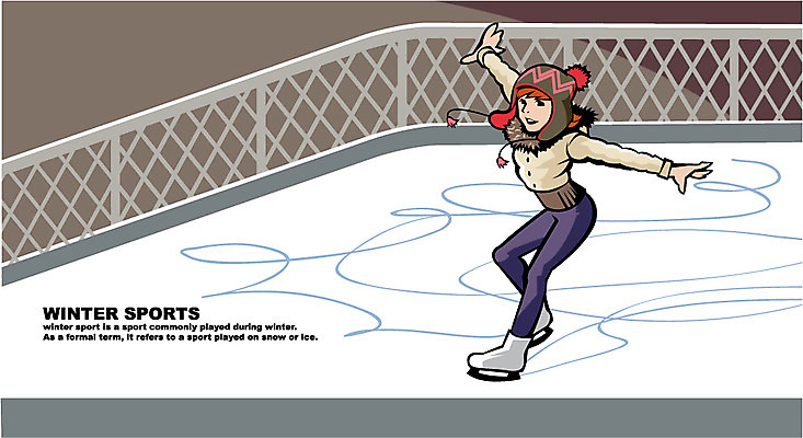 EPS 전신 계절 여자 스포츠 겨울 일러스트 자연 레저 겨울스포츠 털모자 한명 서기 사람 성인 레포츠 피겨스케이팅 역동적 빙판 얼음판 여자만 여자한명만 성인여자만 성인만 국내일러스트 모자_잡화 1 컨셉 모션 얼음 스케이팅 생태계 파일형식 벡터