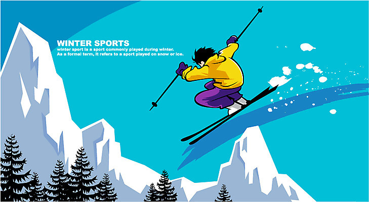 EPS 전신 나무 계절 남자 스포츠 겨울 일러스트 자연 레저 스키 겨울스포츠 한명 사람 성인 레포츠 설원 점프 눈 소나무 역동적 남자만 남자한명만 성인남자만 성인만 국내일러스트 자연요소 식물 1 컨셉 모션 날씨 눈_날씨 생태계 파일형식 벡터