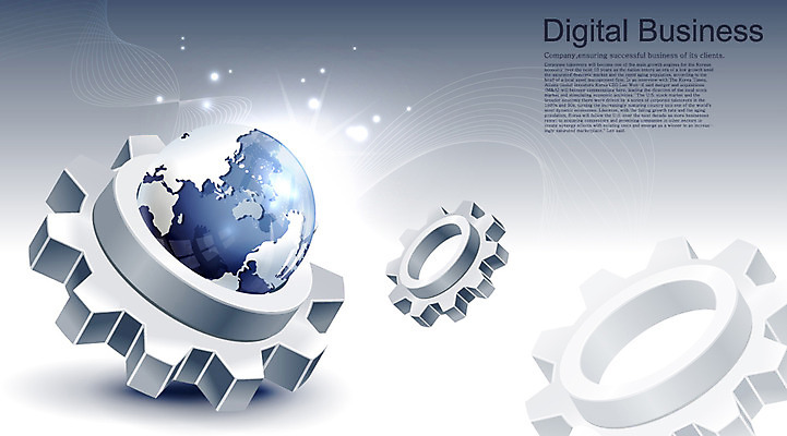 EPS 지구 백그라운드 일러스트 디지털백그라운드 비즈니스 사람없음 빛 톱니바퀴 디지털비즈니스 국내일러스트 파일형식 벡터