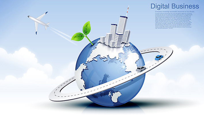 EPS 구름 도로 지구 백그라운드 세계지도 지도 일러스트 디지털백그라운드 비즈니스 하늘 비행기 빌딩 사람없음 건물 새싹 디지털비즈니스 국내일러스트 자연요소 식물 건축물 길 항공교통 교통시설 대중교통 세계 파일형식 벡터