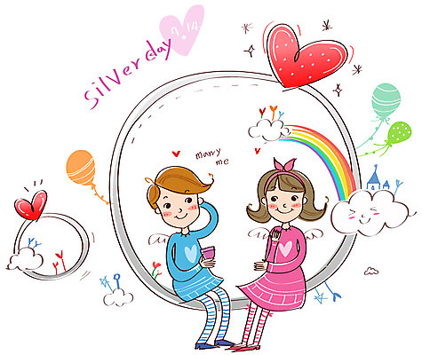 EPS 전신 커플 여자 남자 무지개 프로포즈 일러스트 데이이벤트 선물 사랑 미소 웃음 사람 앉기 이벤트 성인 두명 하트 반지 풍선 7월14일 실버데이 성인만 국내일러스트 자연요소 모양 기념일 감정 장신구 관계 모션 표정 파일형식 벡터