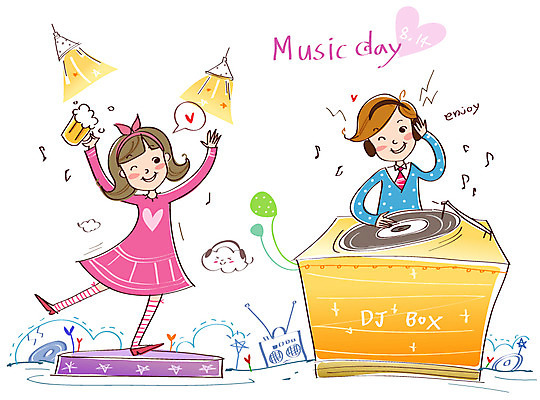 EPS 전신 구름 커플 여자 남자 음악 일러스트 데이이벤트 조명 맥주 생맥주 사랑 윙크 서기 미소 웃음 사람 이벤트 성인 두명 무대 하트 춤 음반 DJ 라디오 8월14일 뮤직데이 율동 성인만 국내일러스트 자연요소 모양 기념일 감정 관계 모션 문화예술 주류 표정 전자제품 파일형식 벡터