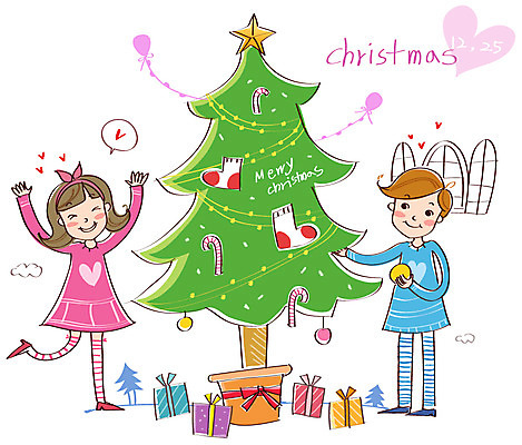 EPS 전신 커플 여자 남자 크리스마스 일러스트 창문 데이이벤트 양말 선물 사랑 서기 미소 웃음 사람 이벤트 성인 두명 장식 선물상자 크리스마스트리 하트 성인만 국내일러스트 모양 기념일 감정 관계 모션 표정 상자 파일형식 벡터