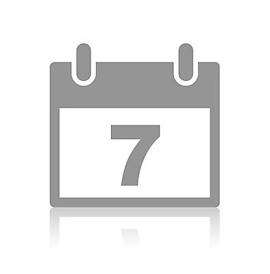 EPS 아이콘 사람없음 픽토그램 달력 날짜 픽토그램아이콘 심플 7 7일 2D아이콘 숫자 파일형식 벡터