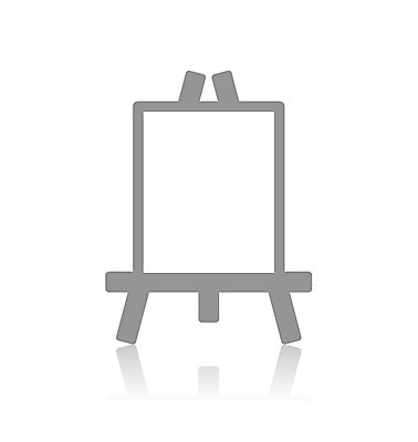 EPS 아이콘 사람없음 픽토그램 미술도구 픽토그램아이콘 오브젝트 이젤 심플 2D아이콘 파일형식 벡터