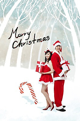 PSD 나무 편집 편집이미지 커플 옷 여자 기념일 남자 크리스마스 지팡이 사탕 선물 사람 동양인 이벤트 20대 성인 두명 선물상자 산타클로스 한국인 눈 합성 청년만 성인만 이미지편집 자연요소 식물 관계 날씨 디저트 인종 청년 상자 파일형식