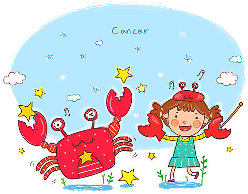 EPS 전신 모양 구름 캐릭터 한마리 별 어린이 일러스트 한명 서기 미소 웃음 사람 소녀 별자리 꽃게 게 흉내 별자리캐릭터 게자리 지휘 여자만 여자한명만 어린이만 소녀만 소녀한명만 일러캐릭터 자연요소 1 여자 모션 표정 갑각류 파일형식 벡터