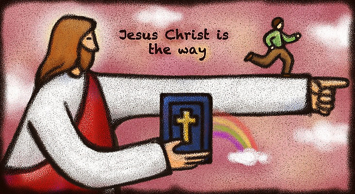 PSD 남자 기독교 종교 무지개 일러스트 손가락 사랑 한명 사람 성경 예수 가르침 구출 남자만 남자한명만 국내일러스트 자연요소 1 손 교육 감정 종교용품 도움 신_종교 파일형식