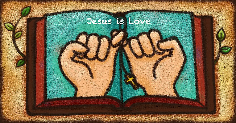 PSD 손 기독교 종교 십자가 일러스트 나뭇잎 사랑 사람없음 신체부위 성경 예수 국내일러스트 감정 잎 종교용품 사람 신_종교 파일형식