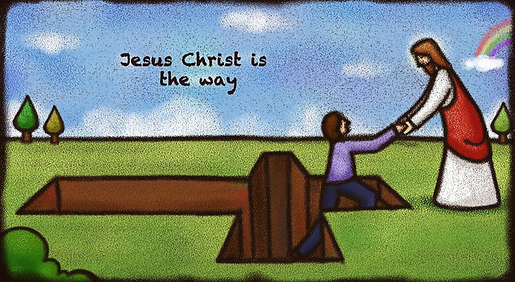 PSD 나무 구름 남자 기독교 종교 십자가 무지개 일러스트 사랑 한명 서기 사람 예수 구출 남자만 남자한명만 국내일러스트 자연요소 식물 1 감정 모션 도움 신_종교 파일형식