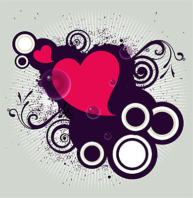 EPS 분홍색 백그라운드 무늬 패턴 일러스트 사람없음 보라색 하트 퓨전 팝아트 국내일러스트 모양 컬러 그림 파일형식 벡터