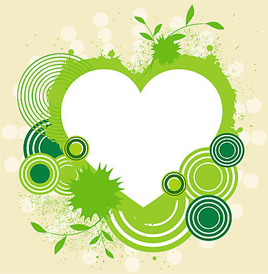 EPS 도형 백그라운드 무늬 패턴 일러스트 사람없음 초록색 연두색 하트 원형 퓨전 팝아트 국내일러스트 모양 컬러 그림 파일형식 벡터