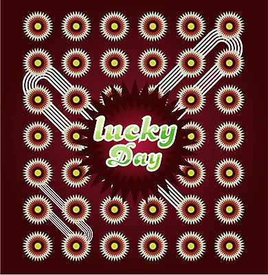 EPS 알파벳 꽃 백그라운드 무늬 패턴 일러스트 사람없음 행운 데이 퓨전 팝아트 국내일러스트 식물 영어 기념일 컨셉 그림 파일형식 벡터