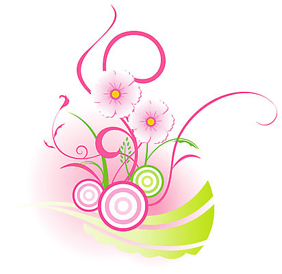 EPS 도형 꽃 분홍색 백그라운드 일러스트 사람없음 원형 퓨전 팝아트 국내일러스트 식물 컬러 그림 파일형식 벡터