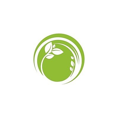 EPS 해외이미지 무료이미지 일러스트 나뭇잎 사람없음 초록색 원형 에코 해외202009 해외202105 해외일러스트 도형 컬러 잎 환경 파일형식 벡터