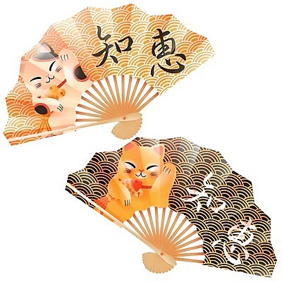 EPS 해외이미지 무료이미지 일러스트 어류 들기 사람없음 손들기 귀여움 부채 행운 고양이캐릭터 마네키네코 해외202009 해외202105 해외일러스트 동물캐릭터 컨셉 모션 고양이 수중동물 일본전통 파일형식 벡터