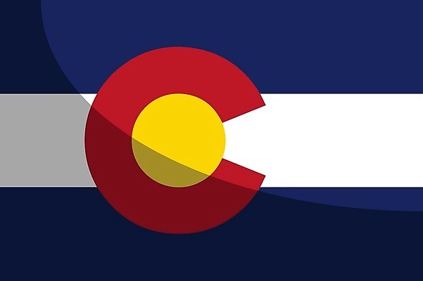 EPS 해외이미지 백그라운드 일러스트 그림자 미술 그래픽 빨간색 파란색 노란색 미국 흰색 깃발 그늘 그림 전국 콜로라도 해외202009 해외일러스트 컬러 북아메리카 문화예술 파일형식 벡터
