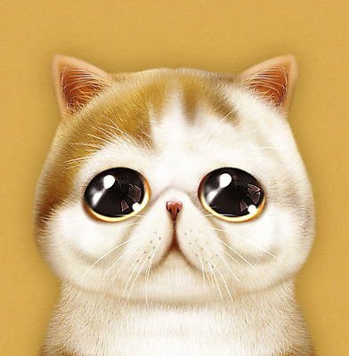 PSD 동물 한마리 일러스트 사람없음 반려동물 갈색 귀여움 고양이 눈동자 반려 증명사진 페르시안 반려묘 국내일러스트 엑조틱숏헤어 1 컬러 컨셉 포유류 눈_신체부위 파일형식