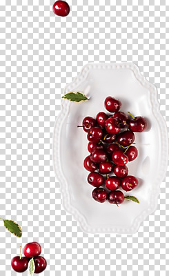 편집이미지 접시 과일 나뭇잎 누끼 사람없음 체리 PNG 편집소스 식기 잎 파일형식