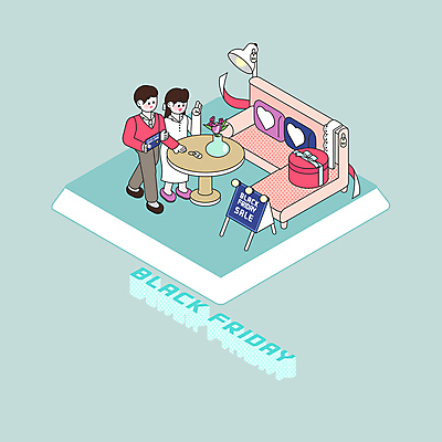 전신 PSD 부부 여자 남자 리본 분홍색 가구 쿠션 일러스트 탁자 조명 이벤트 두명 선물상자 소파 세일 신용카드 아이소메트릭 민트색 입간판 블랙프라이데이 국내일러스트 커플 컬러 생활용품 의자 데이이벤트 간판 선물 사람 금융 상자 파일형식