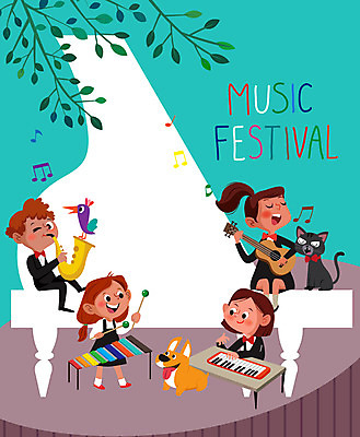 전신 여자 교육 남자 어린이라이프 어린이 음악 일러스트 조류 교재 프레임 여러명 주황색 고양이 기타 피아노 강아지 교과서 트럼펫 음악회 실로폰 학습지 에듀 에듀케이션 프레임일러스트 학예회 어린이만 스쿨팩 국내일러스트 AI파일 동물 라이프스타일 컬러 다수 포유류 현악기 문화예술 타악기 사람 반려동물 공연 건반악기 개 금관악기 발표회 파일형식 벡터