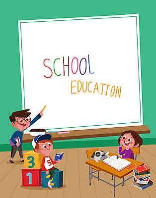 전신 여자 교육 남자 어린이라이프 어린이 일러스트 학교 교재 프레임 성인 책 세명 칠판 강아지 책상 교과서 학습지 에듀 에듀케이션 프레임일러스트 숫자블록 스쿨팩 국내일러스트 AI파일 라이프스타일 가구 사람 반려동물 블록 개 파일형식 벡터