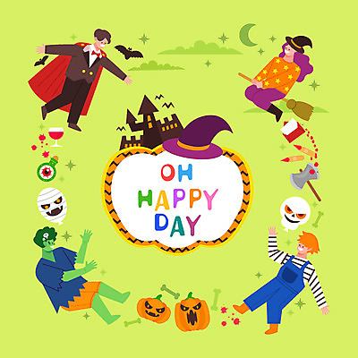 전신 모자 여자 남자 일러스트 손가락 호박 뼈 해골 여러명 와인 할로윈 성 눈동자 편지 빗자루 마녀 도끼 박쥐 풍선 드라큘라 몬스터 미라 프랑켄슈타인 핏자국 국내일러스트 AI파일 건축물 손 잡화 다수 채소 포유류 자국 주류 사람 눈_신체부위 청소도구 파일형식 벡터