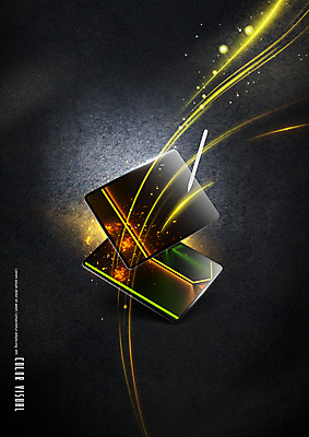 PSD 편집이미지 사람없음 빛 스마트폰 스마트기기 노란색 3D 디지털 검은색 터치펜 편집3D 컬러 전자제품 핸드폰 펜 디지털합성 파일형식