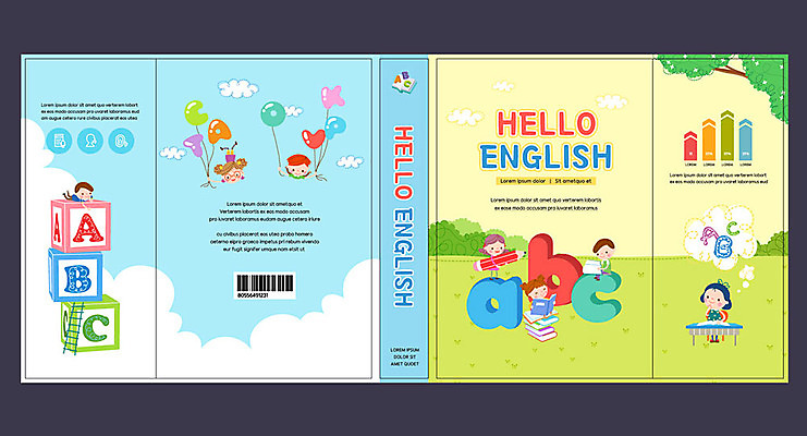 구름 템플릿 표지디자인 북디자인 알파벳 영어 출판디자인 여자 교육 표지 남자 어린이 말풍선 북커버 사다리 영어교육 여러명 책 연필 책상 풍선 에듀 에듀케이션 스쿨팩 책날개 표지샘플 이미지템플릿 AI파일 자연요소 문자 가구 다수 학용품 사람 필기구 도구 파일형식 벡터