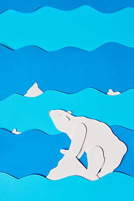 포토 JPG 스튜디오촬영 동물 종이 날씨 실내 사람없음 하이앵글 환경 보호 북극 북극곰 빙하 파란배경 지구온난화 플랫레이 국내포토 뷰포인트 백그라운드 컨셉 곰 내부 파란색 플랫 극지방 기후변화 파일형식